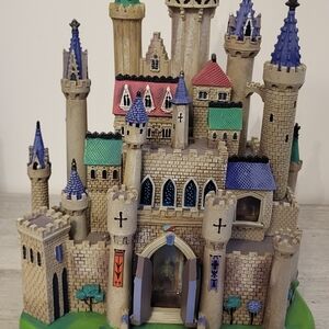 Disney Magical Castle Building Set with Blue and Pink Towers